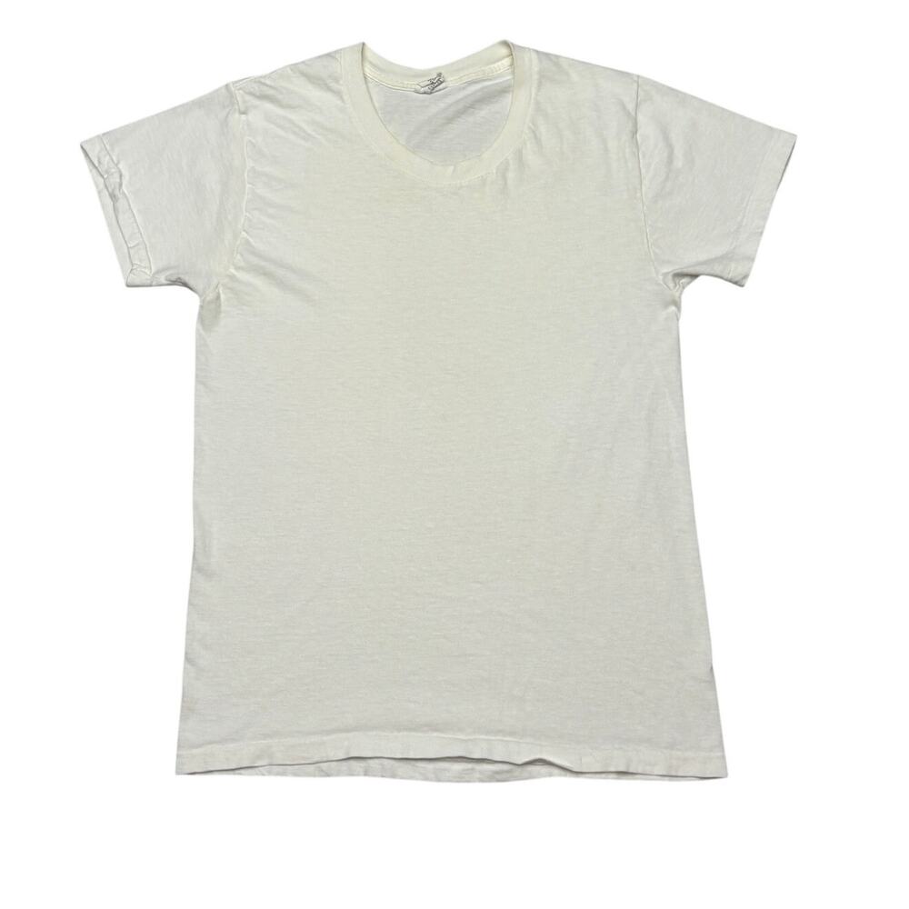 Vintage 90s John Weitz Blank T Shirt Men's Medium Combed Cotton Single Stitch
